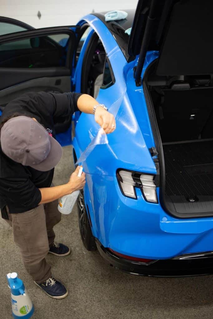 Paint protection film application